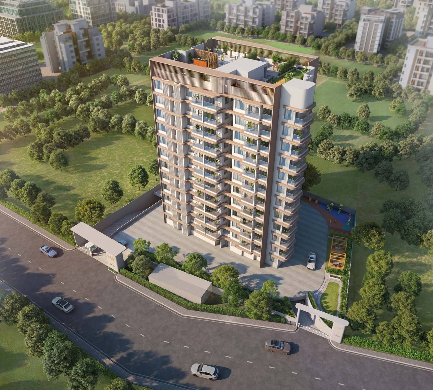 Pratham Dwarka aerial view